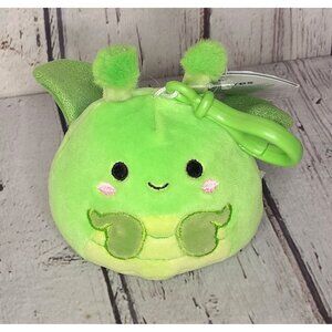 3.5" NWT Squishmallows Trenton Praying Mantis Plush Clip Keychain Insect Mini